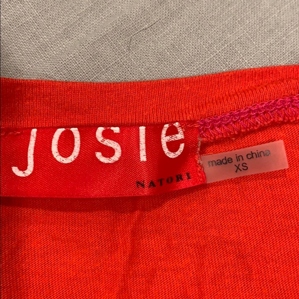 pretty Josie Natori cotton sleep shirt, SzXS - Picture 3 of 4